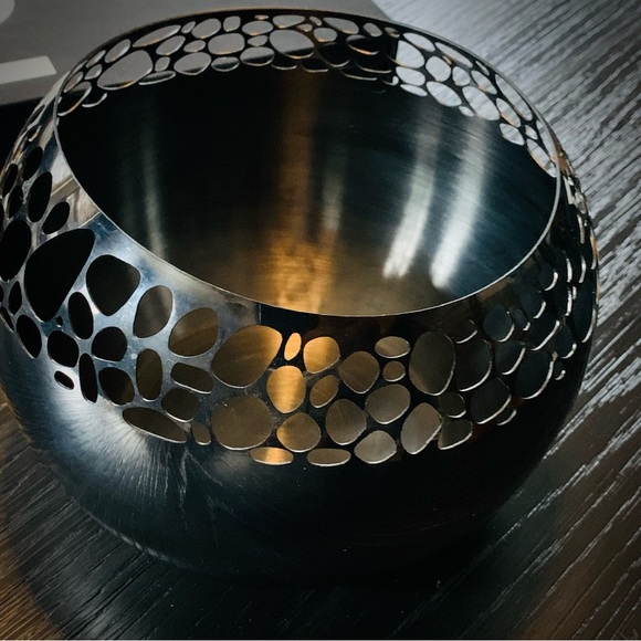 Steelforme | Stones Laser Cut Stainless Steel Large Flower Vase | EUC - Picture 5 of 9